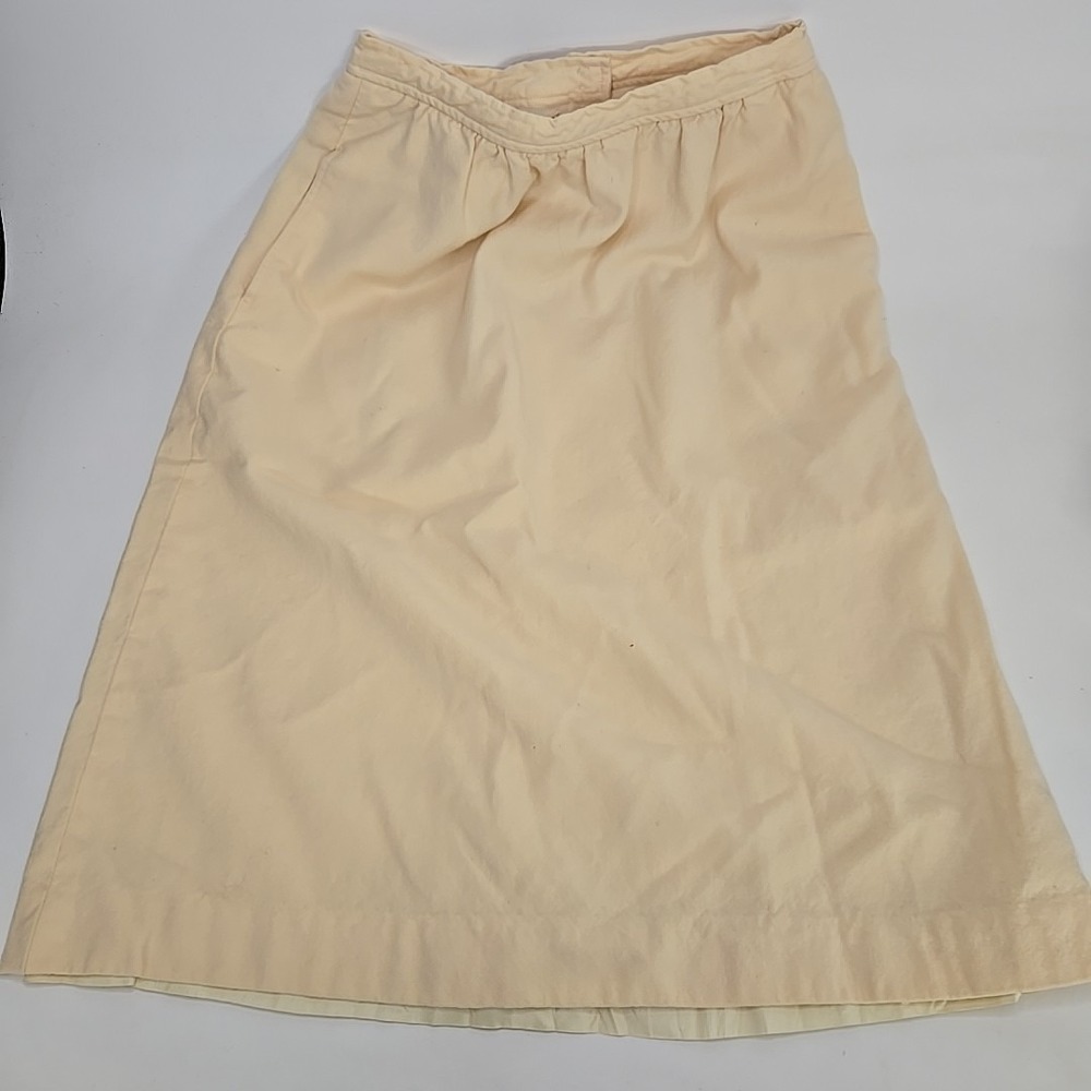 Vintage Evan Picone Wool YellownA-Line Knee Length Skirt Business‎ Women's 10